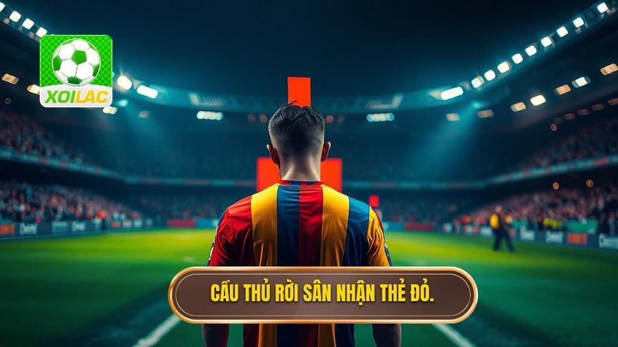 2. Cầu thủ rời sân nhận thẻ đỏ.