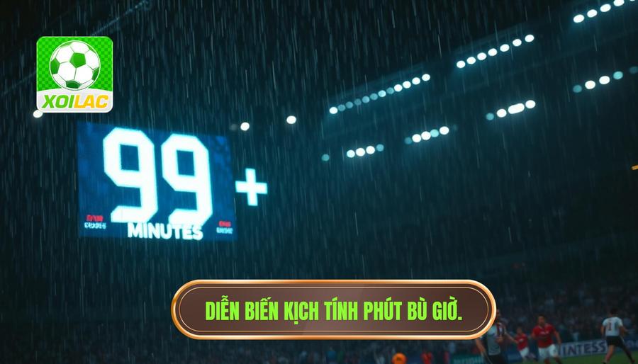 Diễn biến kịch tính phút bù giờ